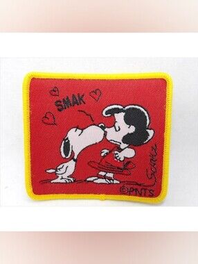 Lucy Snoopy Iron Embroidered Patch, New Without Tag 7x6.5cm